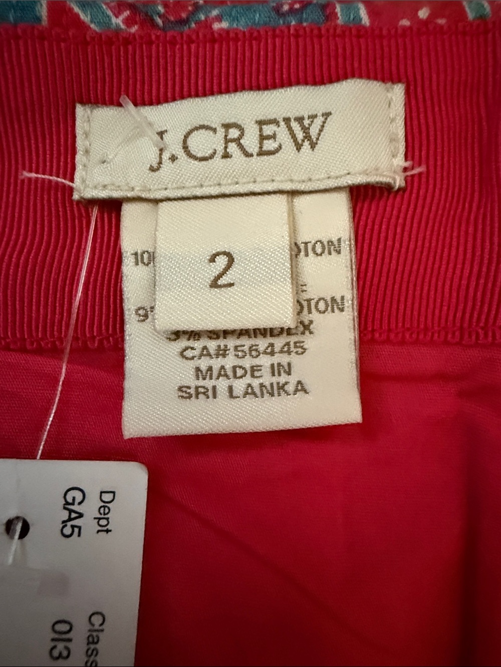 J. Crew Red & Teal Paisley Pencil Skirt - Picture 7 of 8